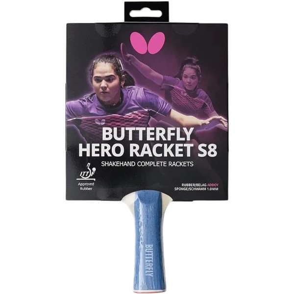 Фото - Ракетка для настольного тенниса Butterfly HERO Racket S8 Adriana Díaz (6251780002)